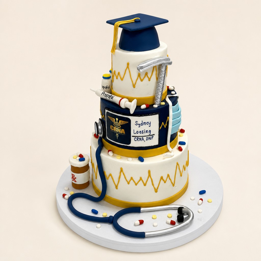 Graduation cake by Sweet Escape Cake Company, Indianapolis