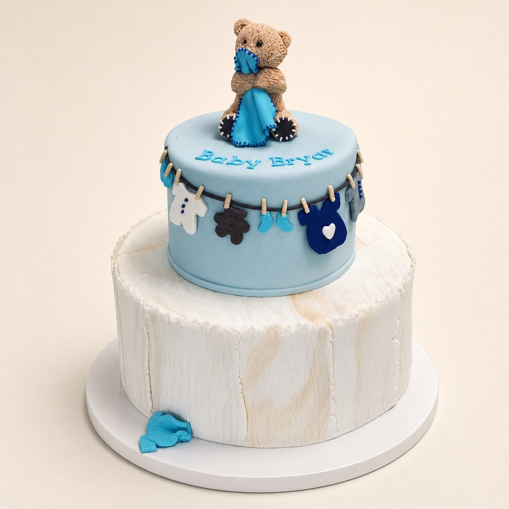 Baby shower cake by Sweet Escape Cake Company, Indianapolis