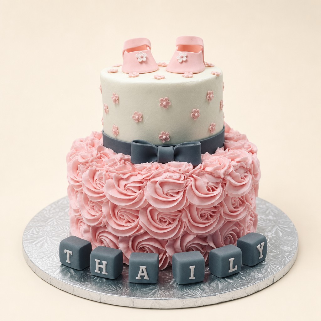 Baby shower cake by Sweet Escape Cake Company, Indianapolis
