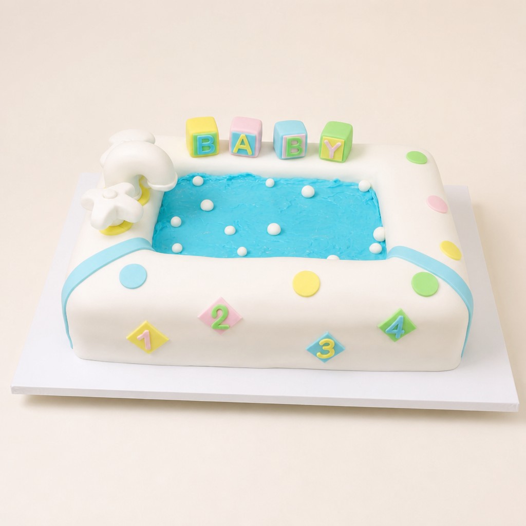 Baby shower cake by Sweet Escape Cake Company, Indianapolis