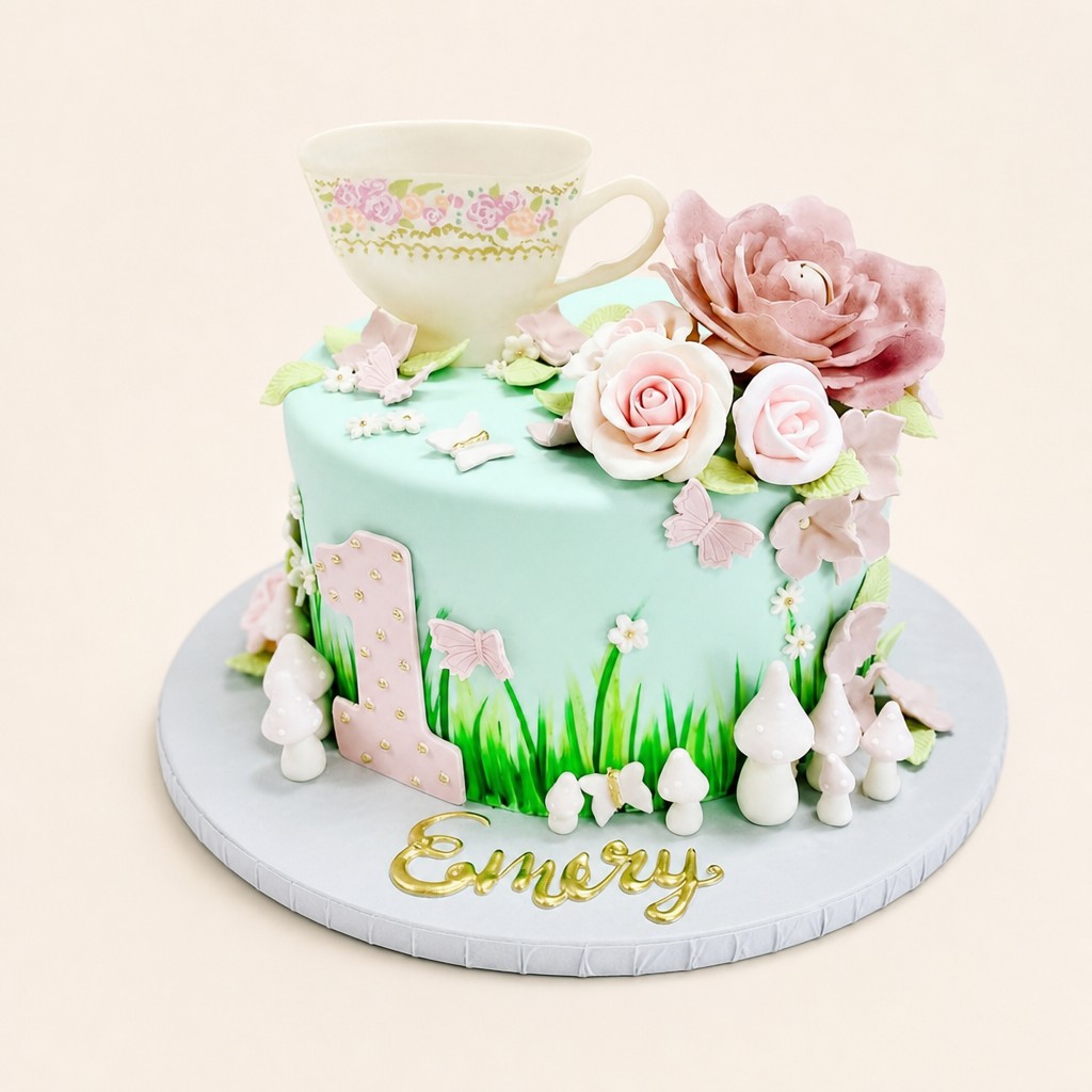 Birthday cake by Sweet Escape Cake Company, Indianapolis