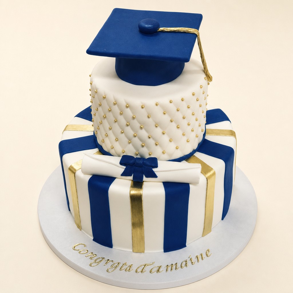 Graduation cake by Sweet Escape Cake Company, Indianapolis