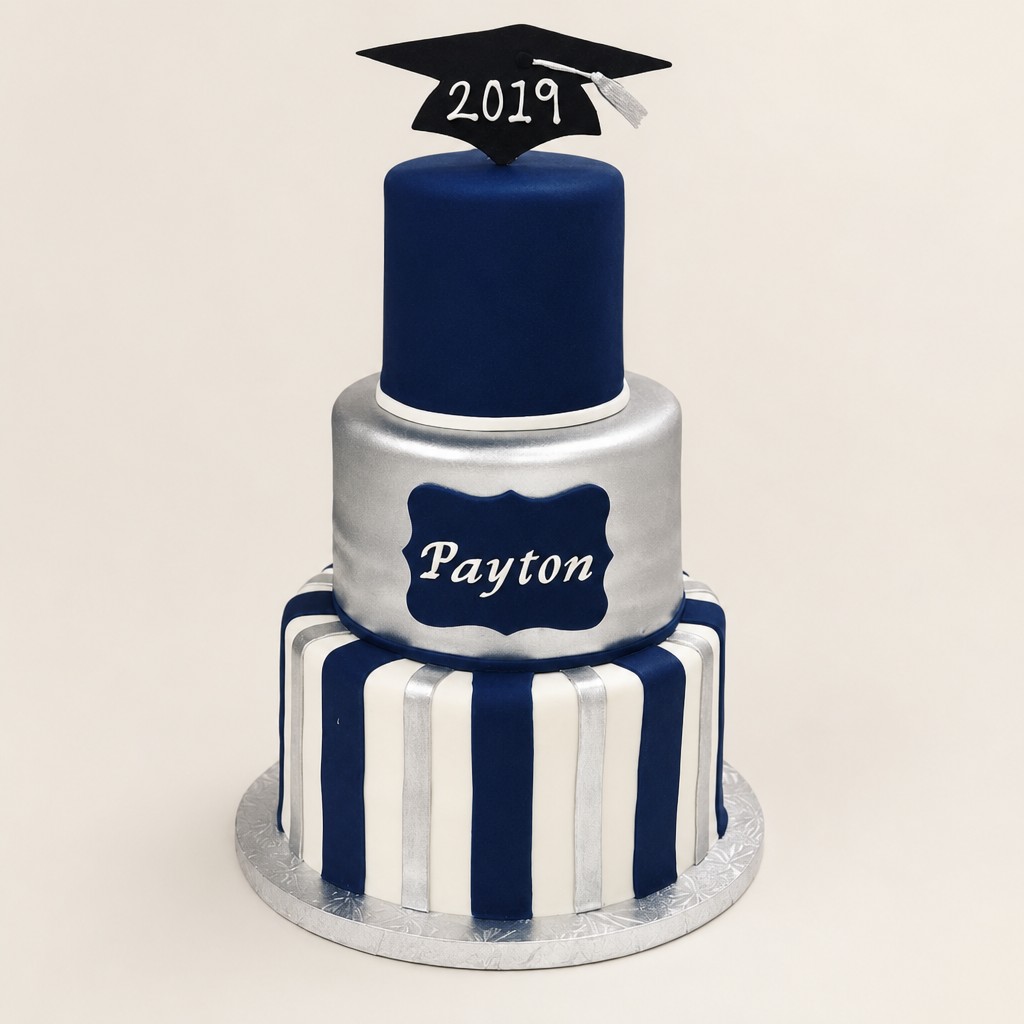 Graduation cake by Sweet Escape Cake Company, Indianapolis