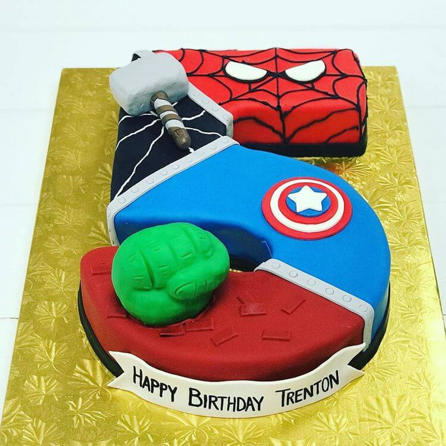 Birthday cake by Sweet Escape Cake Company, Indianapolis