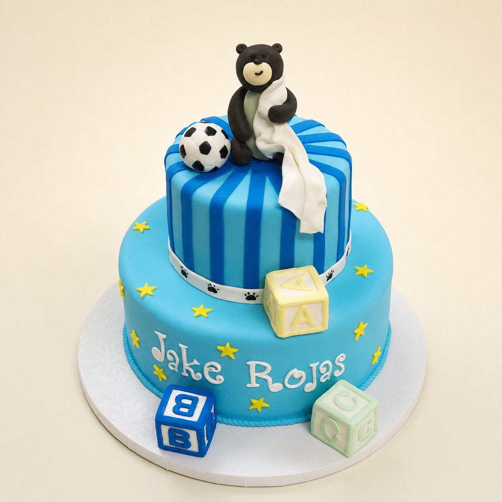 Baby shower cake by Sweet Escape Cake Company, Indianapolis