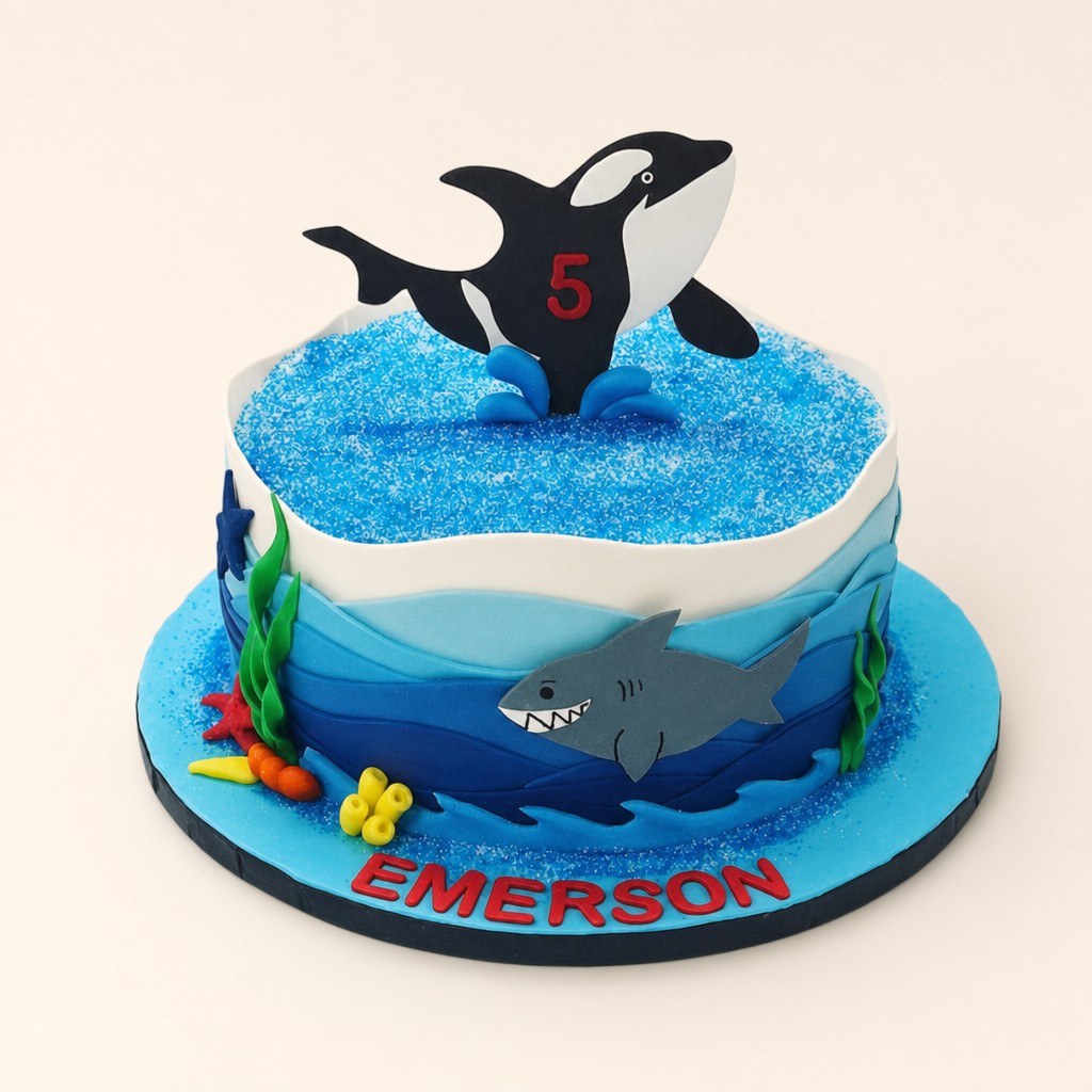 Birthday cake by Sweet Escape Cake Company, Indianapolis