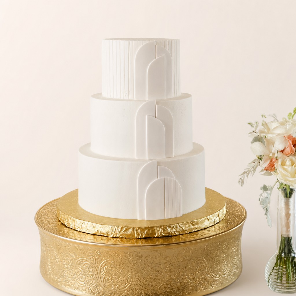 Wedding cake by Sweet Escape Cake Company, Indianapolis