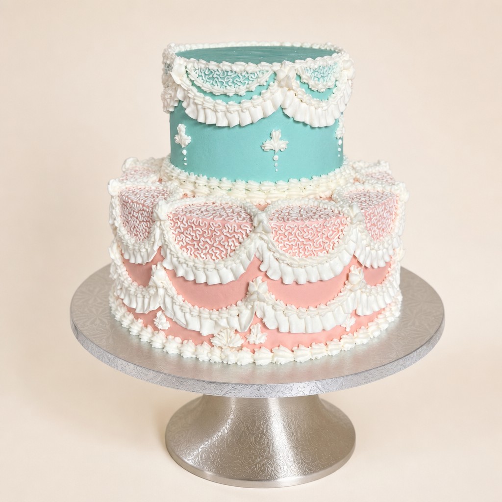 Wedding cake by Sweet Escape Cake Company, Indianapolis