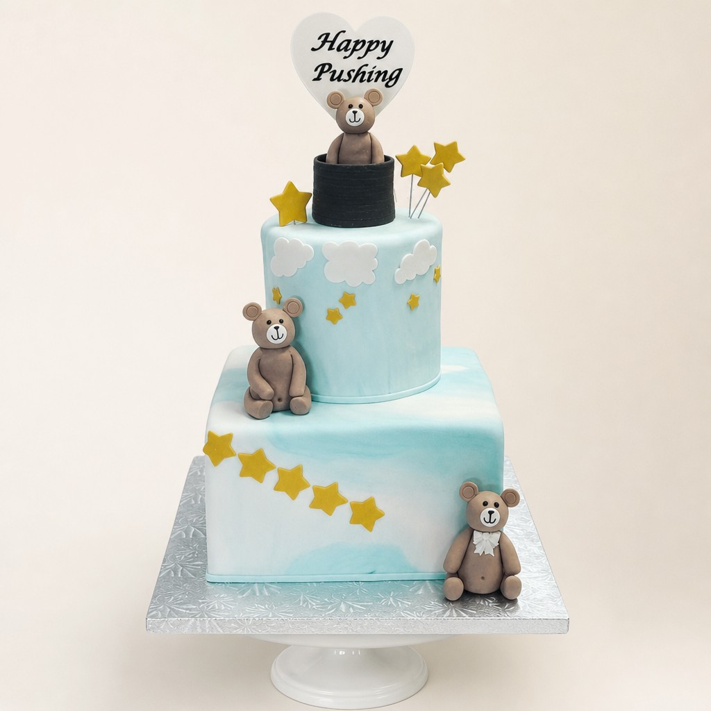 Baby shower cake by Sweet Escape Cake Company, Indianapolis