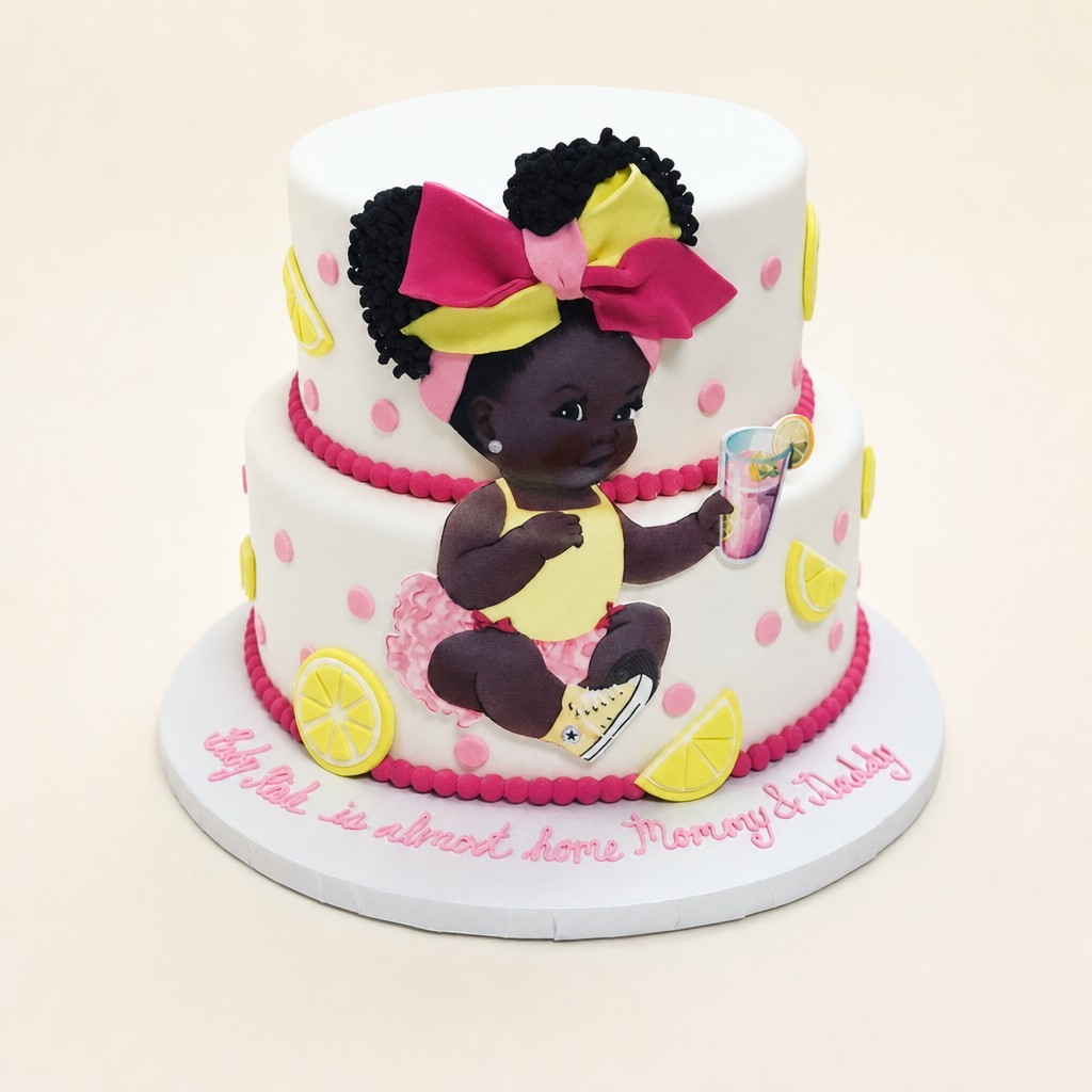 Baby shower cake by Sweet Escape Cake Company, Indianapolis