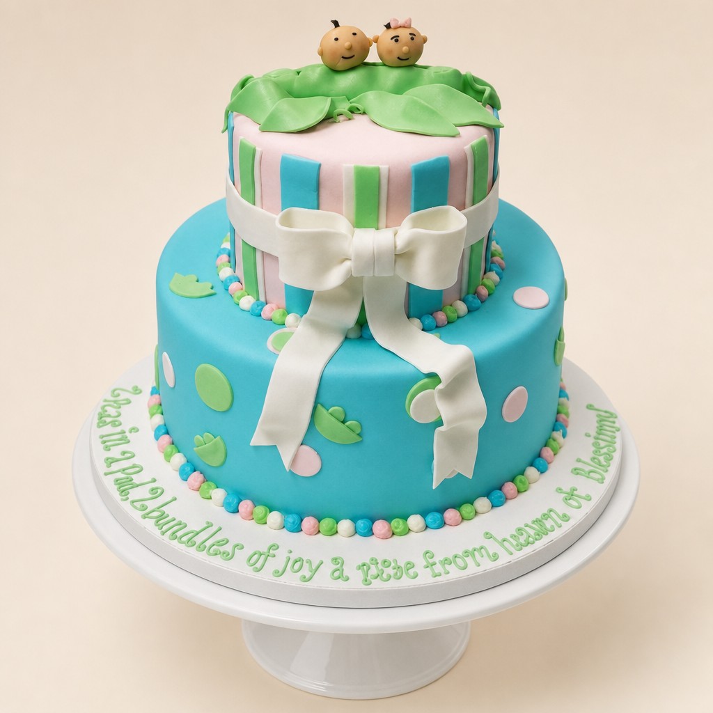 Baby shower cake by Sweet Escape Cake Company, Indianapolis
