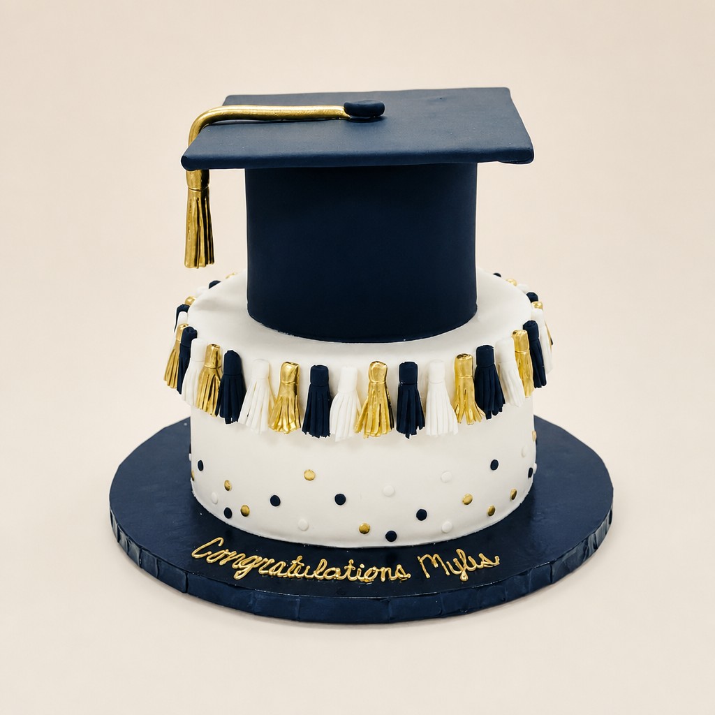Graduation cake by Sweet Escape Cake Company, Indianapolis