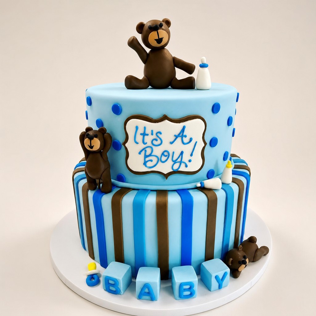 Baby shower cake by Sweet Escape Cake Company, Indianapolis