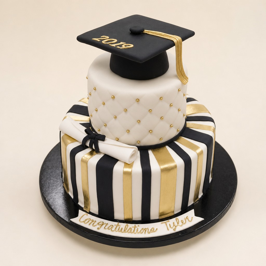 Graduation cake by Sweet Escape Cake Company, Indianapolis