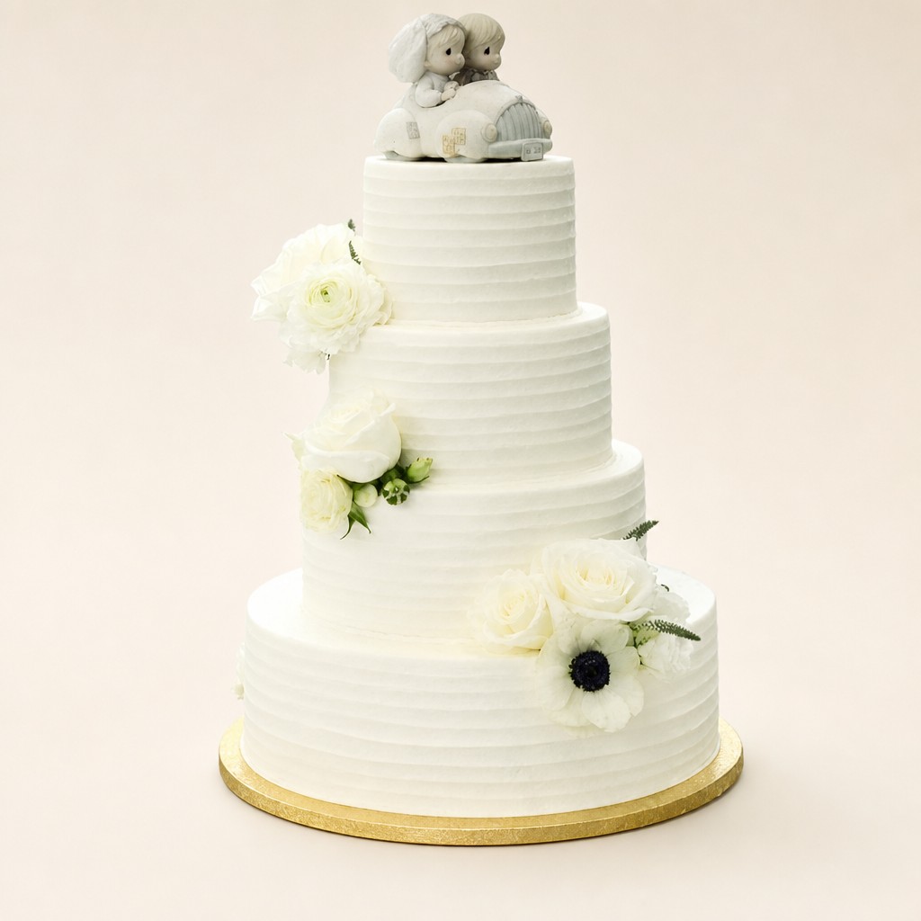 Wedding cake by Sweet Escape Cake Company, Indianapolis