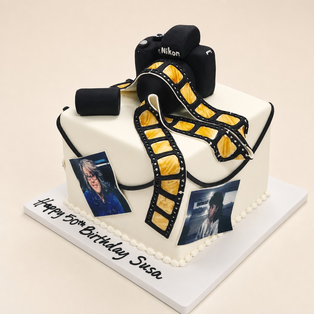 Birthday cake by Sweet Escape Cake Company, Indianapolis