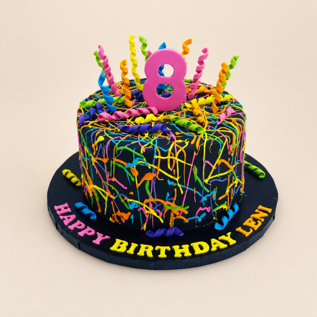 Birthday cake by Sweet Escape Cake Company, Indianapolis