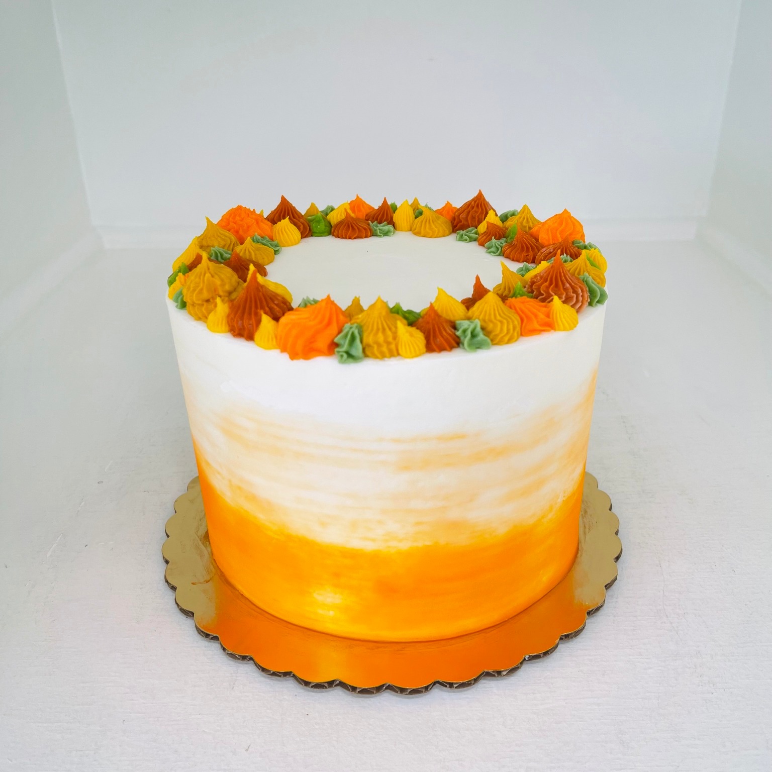 Orange ombre custom cake